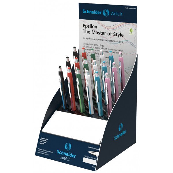 Wholesale Schneider Episilon Ballpoint Pen (Counter Display- 18 Pens)